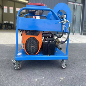 Pompe à jet d'eau haute pression pour égouts, moteur essence 27 CV, machine robuste pour eau froide, longueur de dragage 50 m, réservoir de carburant 8,75 gallons - Product Image 1