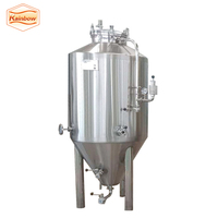 Petits pigments à bière en lot de 4, 400l, de qualité, articulés, réservoir, 250l
