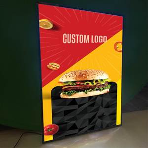 Caja de Luz Rectangular Colgante de Aluminio Delgado con LED de Alto Brillo, Diseño Personalizado, Marco para Póster A3 para Uso Publicitario - Product Image 1