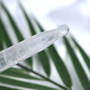 Pluma de reflexología Facial Gua Sha de cuarzo transparente cristal Natural Manual, herramienta de terapia china para el cuidado de la salud corporal, pluma de acupuntura - Product Image 3