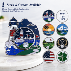 Wholesale Enamel Magnetic <b>Golf</b> Ball Marker with Custom Shape for <b>Golf</b> Accessories and Pro Shop Sales - Product Image 5