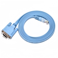 Cable de Comunicación Personalizado RJ45 a DB9 Hembra RS232 Serial, Cubierta de PVC, Blindaje Combinado, Compatible con Micrófono
