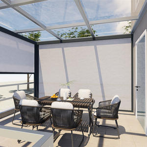 Cortinas Enrollables Automáticas Motorizadas Eléctricas Ideas, Impermeables para Exteriores, <span class=keywords><strong>Cubierta</strong></span> para Puerta de Patio, Protección Solar - Product Image 5