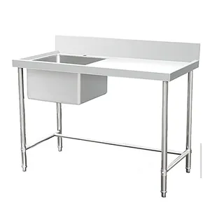 Wastafel Dapur Kamar Mandi, Wastafel Dapur Kamar Mandi Stainless Steel 304 dengan Rak Wastafel