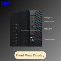 Caja de PC K04 Slim Mini ITX, Chasis de Computadora de Escritorio, Panel IO de Altura Completa, Puertos USB Frontales, Caja de PC SFF en Stock