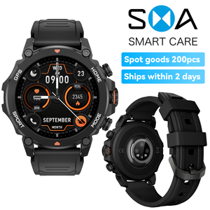 G6 Outdoor Sport <span class=keywords><strong>GPS</strong></span> Tracking Smartwatch Hoogtemeter Lucht Druk Kompas Functie AI Assistent Smartwatch Heren <span class=keywords><strong>GPS</strong></span> - Product Image 2
