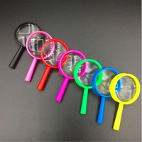 CE/RoHS Certified 5X Plastic Mini Children Magnifying Glass Handheld Cheap Educational Magnifier for School Students Gift