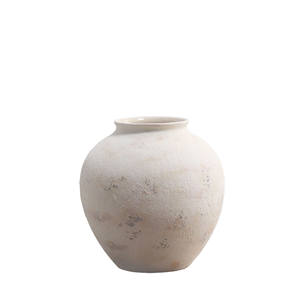 देहाती पारंपरिक हस्तनिर्मित वाटरटाइट फ्रेंडली सिरेमिक टेबलटॉप वेज़ वाबी-साबी शैली जीवन जीने के लिए फूलों की व्यवस्था - Product Image 3