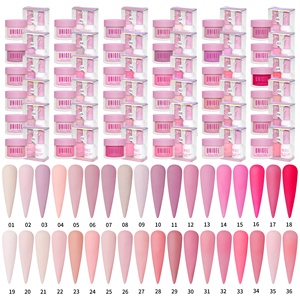 <span class=keywords><strong>Unigel</strong></span> - Juego de Esmalte de Uñas Acrílico en Polvo, 216 Colores, 15 ml, Vegano, 3 en 1, Esmalte de Gel de Color Combinable para Uso en Salones de Belleza - Product Image 2