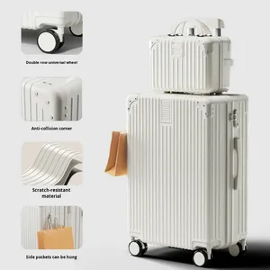 Hành lý lấy cảm hứng từ cổ điển tùy chỉnh-Vali công suất lớn với bánh xe im lặng và khóa TSA cho du lịch cá nhân - Product Image 5