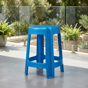 NDURO AD8010 High-quality Modern Black Plastic <b>Stool</b> 35x35x47 Cm Stackable Home Furniture Living Room <b>Bathroom</b> Use Ottoman - Product Image 2