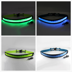 Stock OEM CE EN13356 Lumière LED Hi Viz Lumineux Réfléchissant Running Safety Waist Belt Band avec USB Rechargeable - Product Image 5