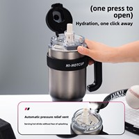 Nouvelle Arrivée Été – Gobelet Isotherme Portable en Acier Inoxydable, Grande Capacité, Design Moderne et Minimaliste, pour Café Glacé