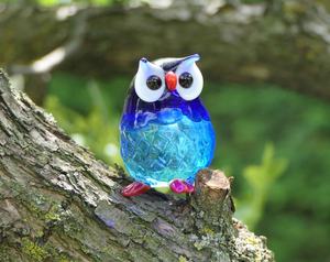 Miniatura de Loro de Cristal Personalizable Hecha a Mano, Figura de Animal de Cristal Soplado, Cúpula de Cristal, Decoración Navideña - Product Image 1