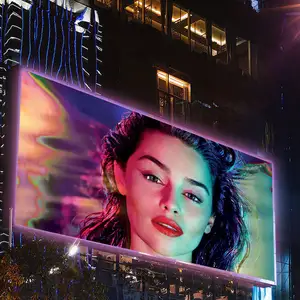 China Led HBONY Waterproof Video Led Display Screen Giant hd big led screen Outdoor TV Advertising player led Screen Display
