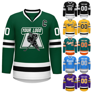 Grosir OEM disesuaikan jersey hoki sublimasi Lacrosse seragam tim hoki es dengan bordir tersedia untuk pesanan khusus - Product Image 1