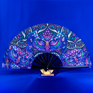 Quạt Rave Tay Gấp Lớn Phổ Biến Nhất 2023 Cho Nam/Nữ Quạt Tay Gấp Bằng Vải Tre Và Oxford Trung Quốc - Product Image 2