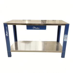 Ttake Compact Workbench Stainless Steel 2 Tier Workshop Table - Product Image 2