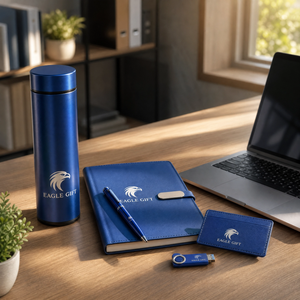 Coffrets promotionnels de luxe pour cadres, articles de bureau personnalisés avec logo, souvenirs d'entreprise, cadeaux de fin d'études, carnets promotionnels, clés USB - Product Image 5