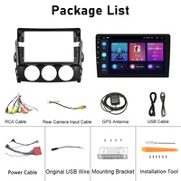 (Estoque dos EUA) Podofo 9 ''Android 13 Rádio Do Carro Para Mazda MX-5 2009-2015 Rádio Carro CarPlay Android Auto GPS WIFI BT FM RDS Atacado