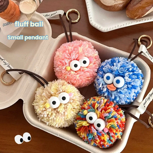 Llaveros de Peluche <span class=keywords><strong>Kawaii</strong></span> de Anime con Pompón de Pelo, Juguetes y Colgantes Ecológicos para Mochila - Product Image 1