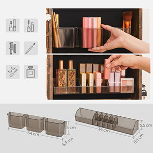 <span class=keywords><strong>Armoire</strong></span> murale verrouillable <span class=keywords><strong>SONGMICS</strong></span>, organisateur de <span class=keywords><strong>bijoux</strong></span> avec miroir pleine longueur - Product Image 5