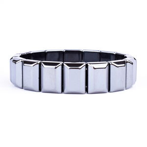 Nouvelle mode haute polonais hématite bracelets d'énergie magnétique pour hommes et femmes classique vague boule forme Nature bijoux - Product Image 5