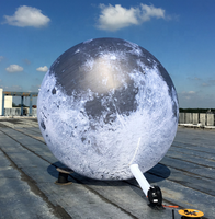Boule de planète lune gonflable géante de 2m de diamètre