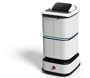 Robot de entrega de hotel Robot de entrega de servicio al cliente puerta a puerta automático con 4 cajas 40L Robot de entrega de edificio de oficinas - Product Image 2