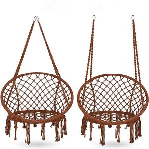 Stabile Tessuto Macrame <span class=keywords><strong>Amaca</strong></span> Sedia A Dondolo <span class=keywords><strong>per</strong></span> <span class=keywords><strong>Esterni</strong></span> - Product Image 2