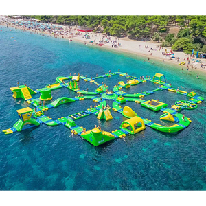 Terrain <span class=keywords><strong>de</strong></span> jeu <span class=keywords><strong>extérieur</strong></span> <span class=keywords><strong>de</strong></span> parc aquatique adulte <span class=keywords><strong>de</strong></span> taille Offre Spéciale flottant gonflable avec des jouets - Product Image 4