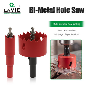 LaVie Bi-<b>Metal</b> Hole <b>Saw</b> Set HSS Cutter for Drywall Plastic <b>Metal</b> - Product Image 3