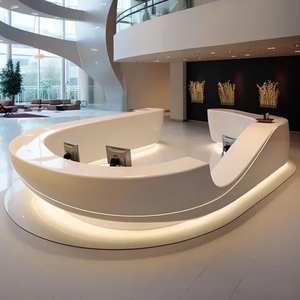 Vòng tròn đặc biệt thiết kế nội thất văn phòng tùy chỉnh quầy lễ tân cho phòng khám Nha khoa nha sĩ Bệnh viện Thẩm mỹ viện khách sạn - Product Image 6