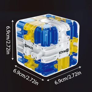Cube de puzzle 3D magnétique personnalisé 7x7x7, jouet en plastique pour enfants, jeu de <span class=keywords><strong>labyrinthe</strong></span> éducatif, casse-tête, apprentissage sensoriel, STEM - Product Image 6