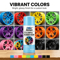 Peintures automobiles multicolores en gros pour la personnalisation et la décoration de véhicules, entretien des roues, peinture en caoutchouc pelable en aérosol
