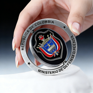 Monete Commemorative Personalizzate su Misura, Moneta in Metallo con Design Rotante, Produzione Personalizzata, Moneta Challenge 3D in Lega di Zinco - Product Image 1