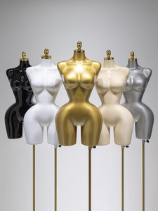 Parlak yüzey Bbl elbise üst vücut kukla büyük meme plastik BBL artı boyutu mankenler - Product Image 5