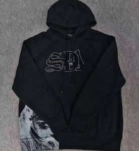Sweat-shirt décontracté de marque SDL de haute qualité, 100% coton, lourd, avec diamants, streetwear surdimensionné pour hommes, sweats vintage - Product Image 5