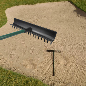 Đôi mặt Golf cát Rake Hợp kim nhôm sợi thủy tinh xử lý bunker Rake cho sân golf lái xe phạm vi Phụ kiện làm bằng nhự<span class=keywords><strong>a</strong></span> - Product Image 1