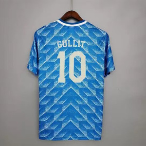 Wholesale 1988 <b>Cup</b> Men Adult Van Basten Retro Football Jersey 100% Polyester Breathable Quick Dry Summer Short - Product Image 1