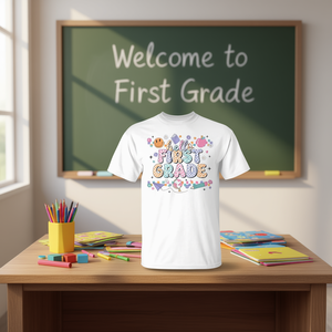 Camiseta retro para profesora de primer grado, estilo coqueta, para el regreso a clases. - Product Image 3