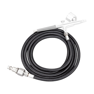 Tuyau d'aérographe noir tressé de 1,8 mètre avec connecteur de 1/8 pouce, prise rapide américaine pour compresseur d'aérographe - Product Image 3