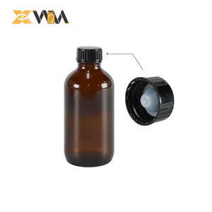 Halal Chứng Nhận Thủy Tinh Trong Suốt Boston Chai 50Ml 450Ml Với Ống Nhỏ Giọt Có Nắp Đậy Cấp Thực Phẩm Cho Dược Phẩm Xi-rô - Product Image 6