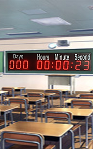 Chronomètre <span class=keywords><strong>à</strong></span> <span class=keywords><strong>compte</strong></span> <span class=keywords><strong>à</strong></span> <span class=keywords><strong>rebours</strong></span> <span class=keywords><strong>personnalisable</strong></span> de 6 pouces <span class=keywords><strong>à</strong></span> 9 chiffres, côté unique, rouge, silencieux, avec alimentation externe et télécommande - Product Image 5