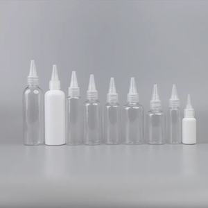 Trung Quốc Top trong suốt Pet nhựa nhọn Miệng <span class=keywords><strong>cap</strong></span> mỏ bóp tóc chai dầu 10ml 50ml 100ml 150ml 200ml 500ml - Product Image 5
