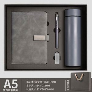 Sets de Regalo Corporativos al por Mayor: Cuaderno de Cuero, Bolígrafo y Botella de Agua, Personalizables, Caja de Regalo de Lujo con Agenda A5 y USB - Product Image 6