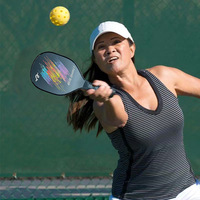 Ensemble de raquettes de pickleball en bois légères et de ballons de plage, équipement de sport de plein air pour débutants
