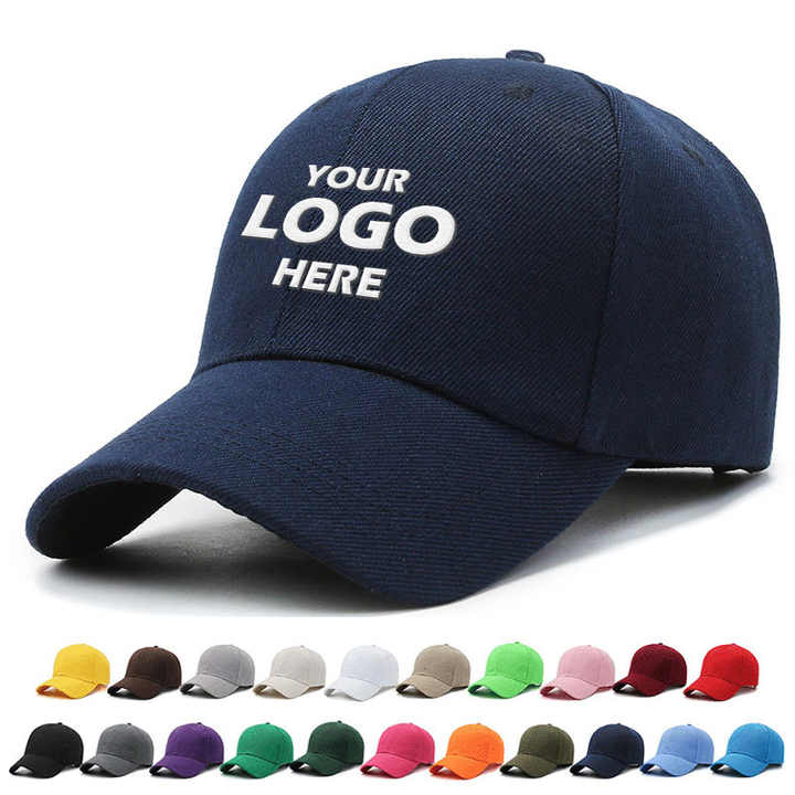Wholesale Custom Embroidery Logo Baseball Caps for Men & Women