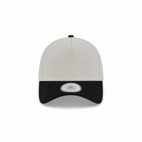 Casquette de baseball snapback A-Frame bicolore personnalisée en polyester recyclé avec visière noire, logo OEM ajustable, unisexe, streetwear