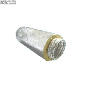 Conducto/manguera de fibra de vidrio, tubos flexibles aislados de aluminio reforzado R6 R8 HVAC